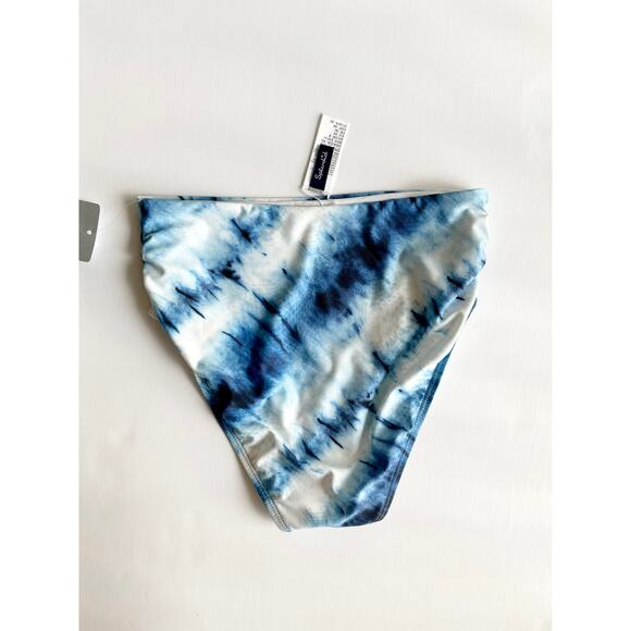 Splendid High Tide High Waist Bikini Bottoms Navy XS New - Picture 4 of 6